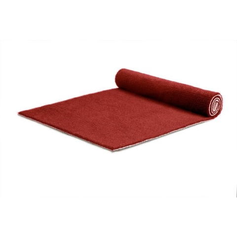 Loper Dallas | Bordeauxrood met Folie - 5 x 1 m