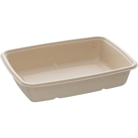 Suikerriet box 950ml/23x16x5 cm bruin | Inhoud: 300 stuks