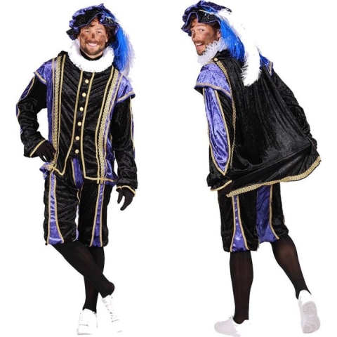 Pieten kostuum met cape.