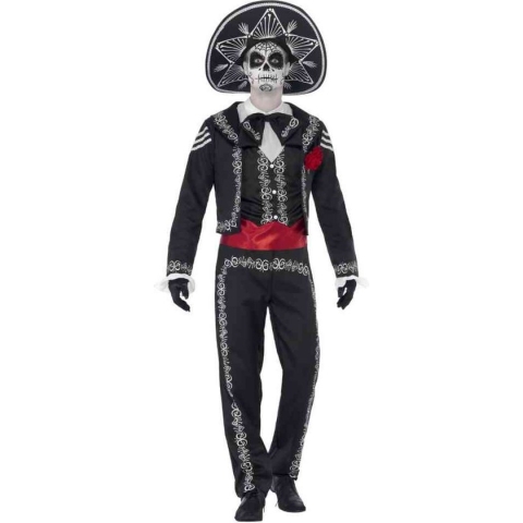 Day of the Dead Señor botten kostuum heren - maat S