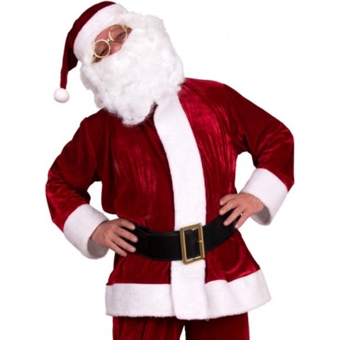 Luxe Kerstman kostuum pak kerst kostuum kerstmuts kerstmanpak maat M\L