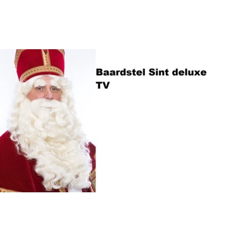 TV Baardstel Sint deluxe - losse snor en een set wenkbrauwen - Sinterklaas feest baard thema feest party evenement