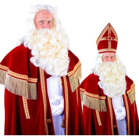 Baardstel TV-Sint kanekalon 45 cm