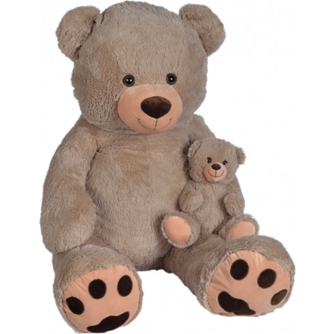 Nicotoy Beer met baby 100cm