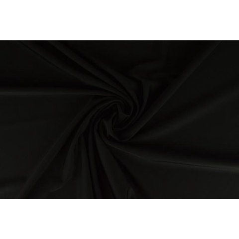 Lycra stof - Zwart - 10 meter