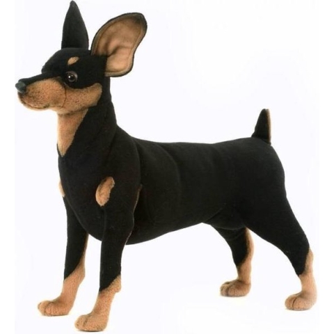Hansa pluche Pincher hond knuffel 43 cm