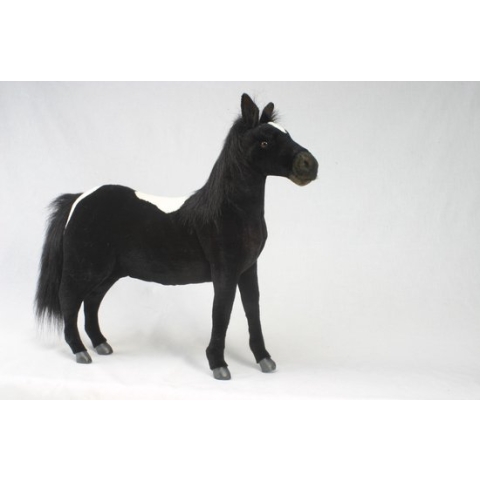 Pony Knuffel Zwart Staand 56 cm, Hansa
