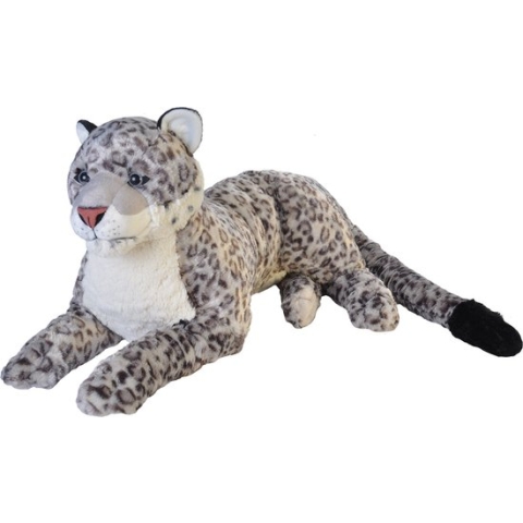 Wild Republic Knuffel Luipaard Junior 76 Cm Pluche Wit/grijs