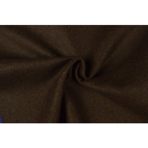 30 meter wol stof op rol - Bruin - 78% Polyester / 22% Wol