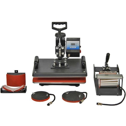 PixMax 5 in 1 Voordeel Bundel Hitte Pers Machine