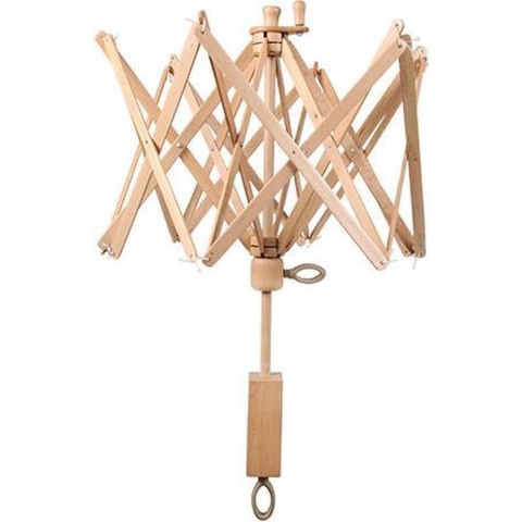 KnitPro Natural parapluhaspel met houder.