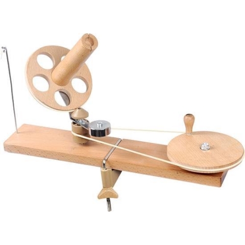 KnitPro Natural wolmolen met tafelklem.