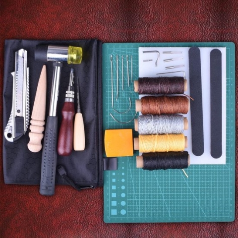 leren gereedschapsset leren gereedschapsset handgereedschap couture leer handwerk handnaaien