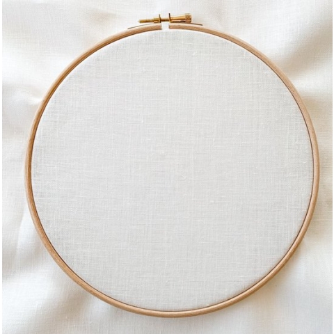 Studio Koekoek - 100 x 140 cm wit linnen 40 count evenweave - Newcastle linen 16 draads borduurstof - White