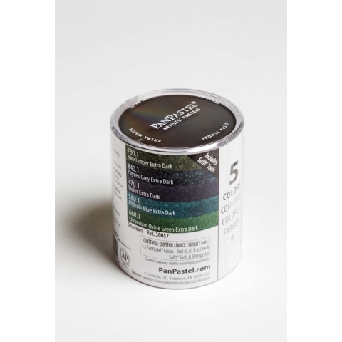 PanPastel - Shadows Set (5) - Professionele Pastels Set Schaduw Kleuren - Pan Pastel Set 5 Stuks