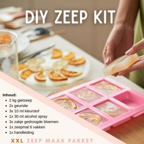 Zeep maken pakket | DIY kit XXL | Zeep maken | Zeepjes maken | Transparante gietzeep | Zeep mal | MAIA Creative