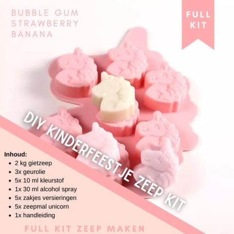 Zeep maken | Kinderfeest Activiteit | Zelf zeep maken | Zeep mal | Gietzeep | Zeep maken pakket | Zeepjes maken | DIY kit | Kinder feestje/verjaardag activiteiten | Activiteitenbox Kinderen