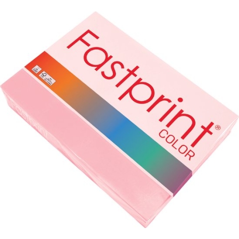 Kopieerpapier Fastprint A4 120gr roze 250vel - 5 stuks