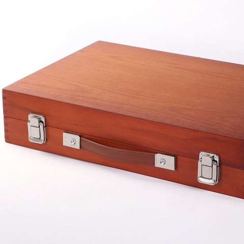 Decopatent® Luxe XL 174 Delige Houten Schilderskoffer - Tekendoos - Tekenkoffer - Schilderskist - Schilderset en Aquarel Tekenset