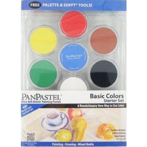 PanPastel - Basic Colours Starter Kit (7) - Professionele Pastels - Pan Pastel Set 7 Stuks - Pan Pastel Basis Set