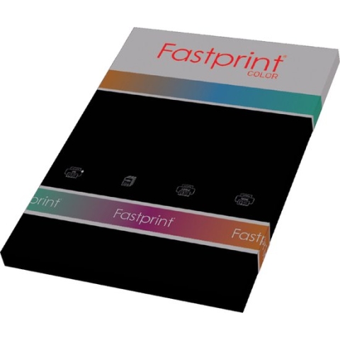 Kopieerpapier Fastprint A4 160gr zwart 50vel - 10 stuks