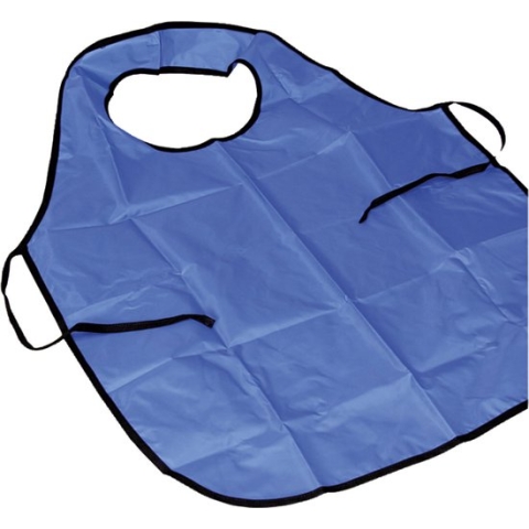 Schilderschort met neklus. L: 70 cm. afm 8+ jaar. blauw. 10 stuk/ 1 doos