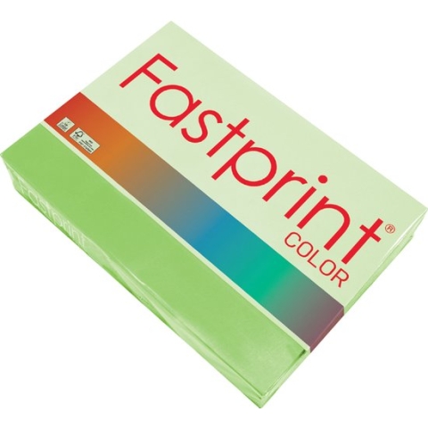 Kopieerpapier Fastprint A4 120gr helgroen 250vel - 5 stuks
