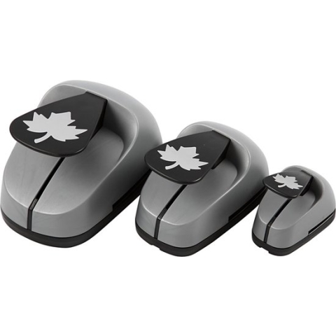 Ponsen set, b: 25+49+75 mm, ahorn blad, 3 assorti