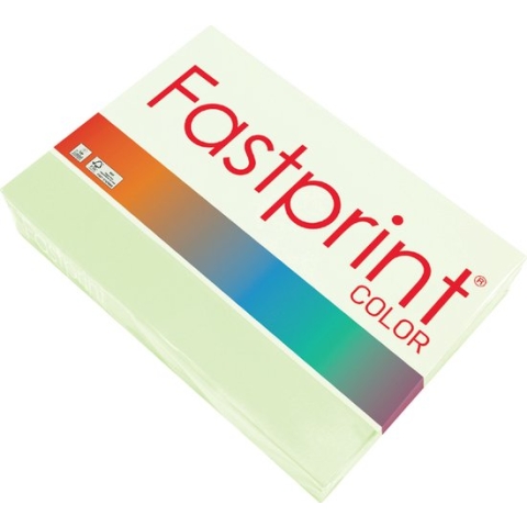 Kopieerpapier Fastprint A4 80gr lichtgroen 500vel - 5 stuks