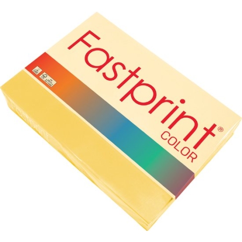 Kopieerpapier Fastprint A4 120gr diepgeel 250vel - 5 stuks
