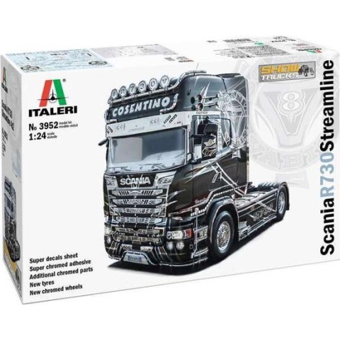 Italeri 3952 SCANIA R730 Streamline Show Truck Vrachtwagen (bouwpakket) 1:24