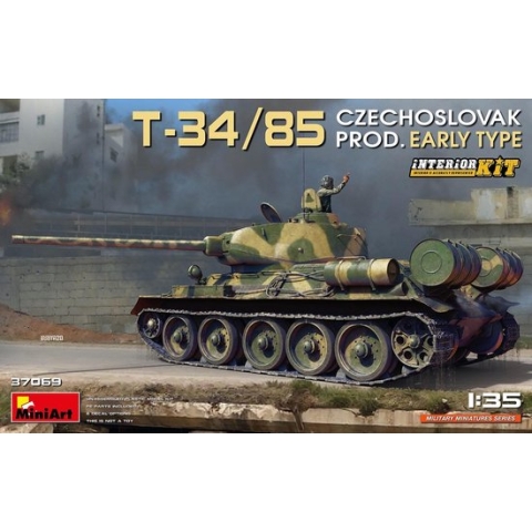 Miniart - T-34/85 Czechoslovak Prod. Early Interior Kit 1:35 (7/20) * - MIN37069 - modelbouwsets, hobbybouwspeelgoed voor kinderen, modelverf en accessoires