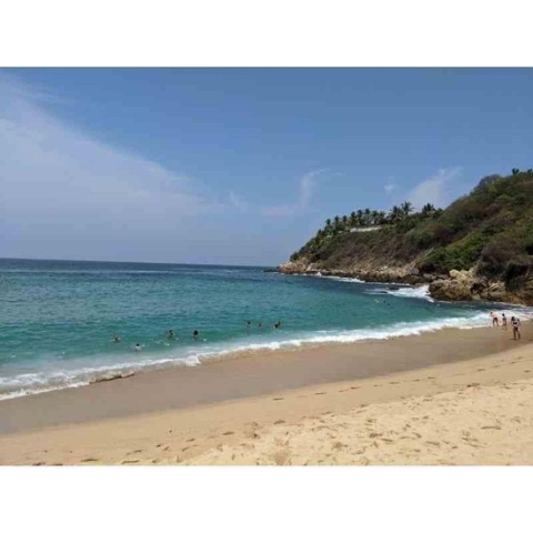 Diamond painting - Strand Puerto Escondido 1 - Geproduceerd in Nederland - 50 x 70 cm - canvas materiaal - vierkante steentjes - Binnen 2-3 werkdagen in huis