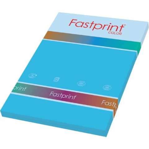 Kopieerpapier Fastprint A4 120gr azuurblauw 100vel - 10 stuks