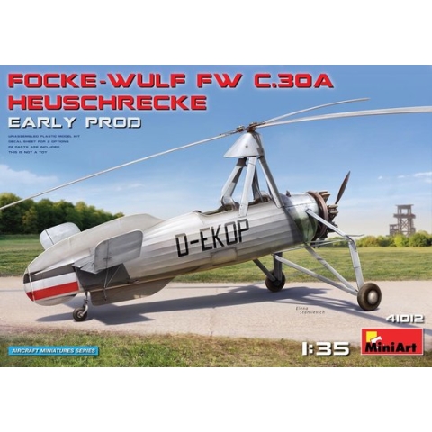 1:35 MiniArt 41012 Focke-Wulf FW C.30A Heuschrecke Early Prod. Plastic Modelbouwpakket
