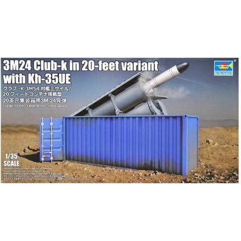 1:35 Trumpeter 01076 3M24 Club-k in 20-feet variant with Kh-35UE Plastic Modelbouwpakket