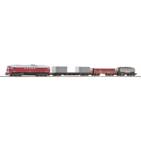 Piko Trein H0 Startset - Diesel Locomotief BR 130 CSD + 3 Goederenwagons (97935)