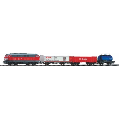 Piko Trein H0 Startset - Startset DB Cargo BR 218 met 3 goederenwagons (57154)