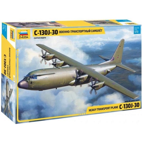 1:72 Zvezda 7324 Heavy transport plane C-130J-30 Plastic Modelbouwpakket