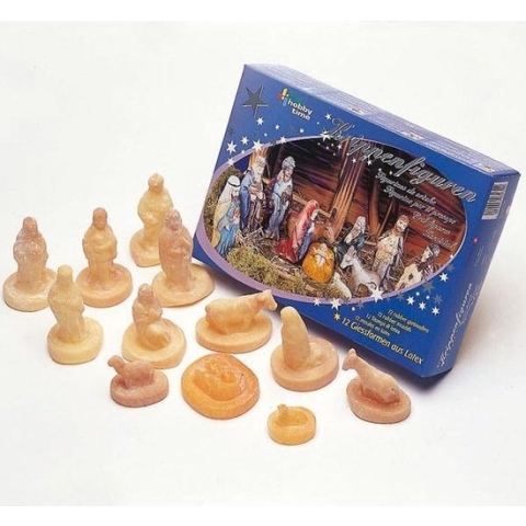 Gietmallen set kerststal compleet