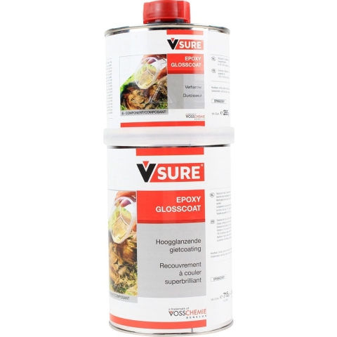 Epoxy glosscoat Voss helder 1kg + verharder
