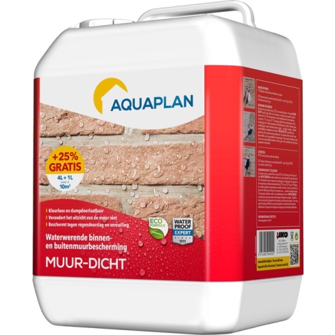 Aquaplan Muurdicht - waterafstotende coating - 5 liter
