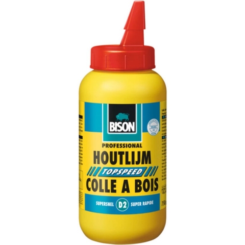 Bison Houtlijm Topspeed Flacon - 6 x 750 gr - Voordeelverpakking