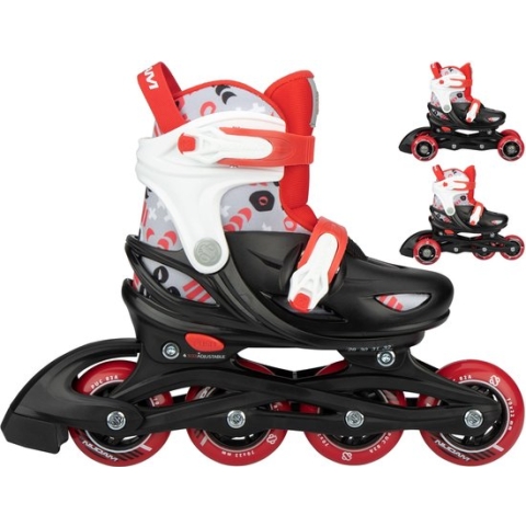 Nijdam 3-in-1 Inline Skates Verstelbaar - Street Shift - 29-32