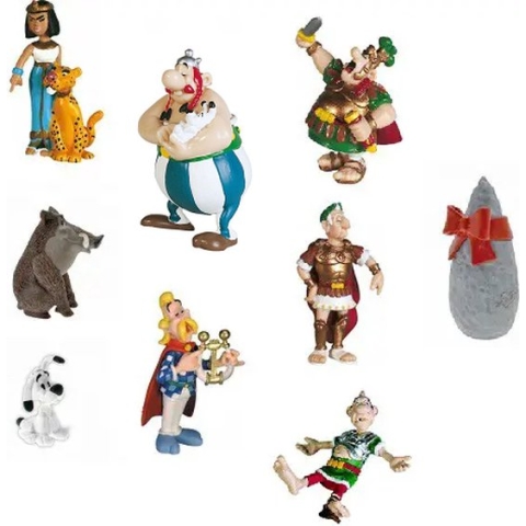 Stoere Speelfiguurtjes set Asterix en Obelix 6-10 cm