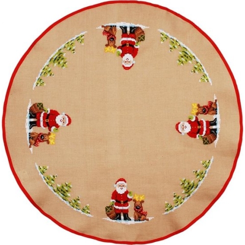 Jute kerstboomkleed kit Kerst - Vervaco - PN-0007343