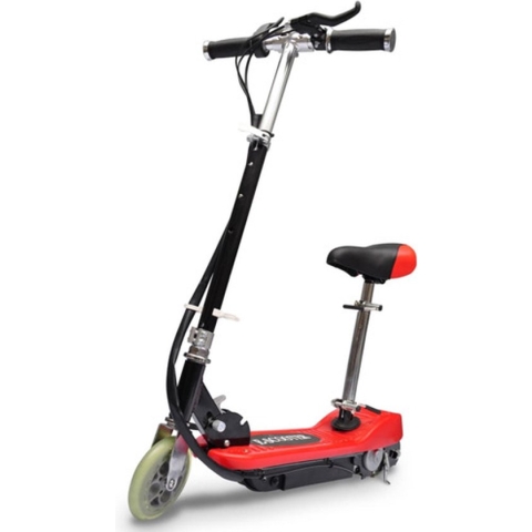 vidaXL Step elektrisch met zitje 120 W rood