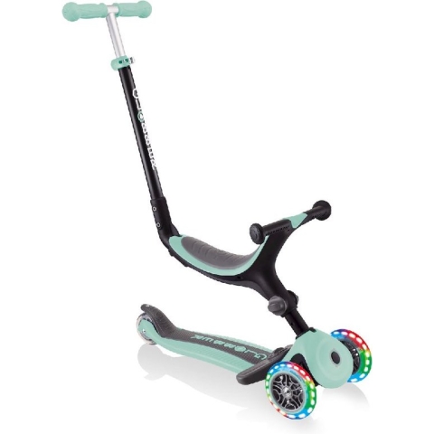 Globber Go Up Foldable Plus Lights Pastel 3-in-1 step - Mint