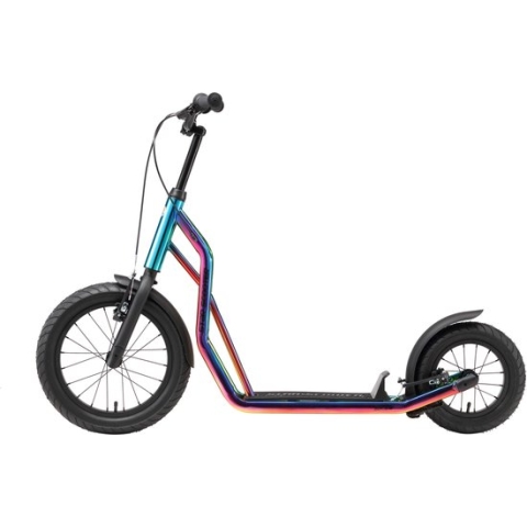 STAR SCOOTER autoped 16 inch + 12 inch, chroom
