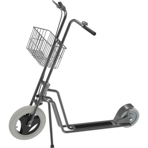 Magazijn of platform step tot 150 kg met rem en mand